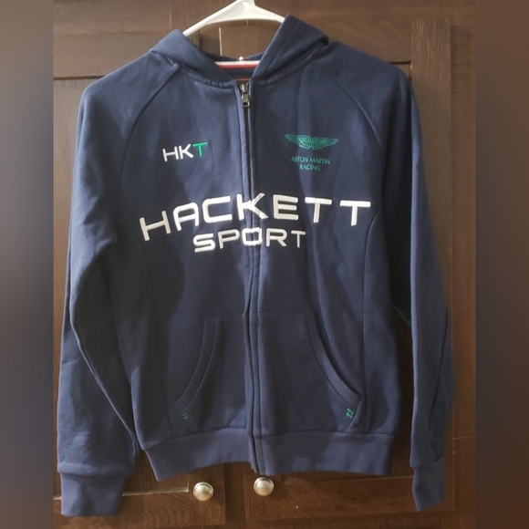**Aston Martin Racing by Hackett, Boy's Navy Full Zip Jacket Size 11/12, EUC** - Picture 3 of 10